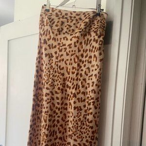 Free People Leopard Skirt